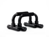 Wacces Black Plastic Push-up Push up Stand Bar for Workout Exercise