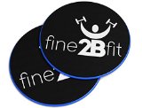 Core Sliders (1 Pair of Gliding Discs) – Dual Sided for Use on Carpet or Hard Floors – Effective Full Body Workout – Great Core Trainer and Fat Burner