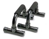 GoFit Push-Up Bars with Foam Padded Grips, Black
