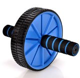 Faswin Ab Wheel Roller–stretch and Strengthen Your Abs, Core, Arms, Back and Legs (Blue)