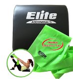 Elite Sit Up Abdominal Mat – Comfortable Sit Up Pad with Nice Back Support – Bonus Resistance Band Included