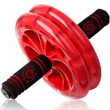 BIO Core Ab Roller – Fitness Wheel & Abdominal Carver To Workout, Exercise & Strengthen Your Abs & Core – Plus, Get A FREE Pro Knee Mat To Supplement Your Training For A Limited Time