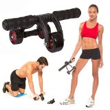 AB-WOW Dragon Ab Roller Wheel with 3 wheels and Brake, Portable Abdominal Exercise Equipment and Core Fitness Trainer for Muscle Toning Abs Workout