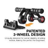 VIM Ab Roller Wheel w/Patented 3-Wheel Triangular Design – Perfect Fitness Exercise Equipment For Home And Best Exercise Equipment For Abs