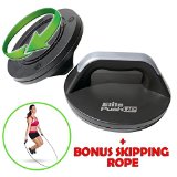 Elite Perfect Push Up Stand – Rotating (easier on the wrists) Push Up Bar with Free Skipping Rope