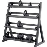 4 Tier Black Kettle Bell Stand Rack Kettlebell Rack Stand