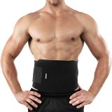 Bracoo Adjustable Waist Trimmer Belt, One Size, Black